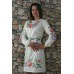 Embroidered dress "Lilly" gray